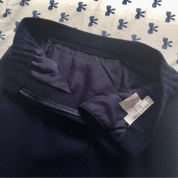 Vintage Wool Pencil Skirt (Navy Blue) - Picture 11 of 13
